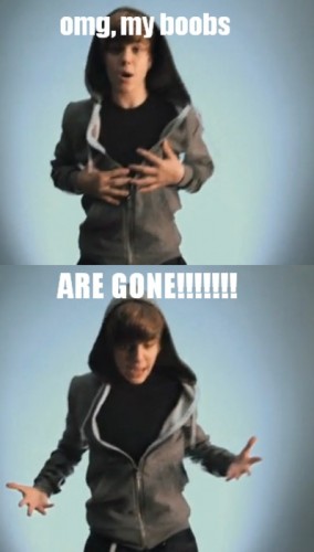 justin bieber zombie photos. Justin Bieber Lost His Boobs