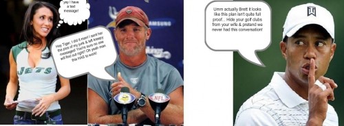 Brett Favre Should Not Take Advice From Tiger Woods Brett Favre Should Not Take Advice From Tiger Woods