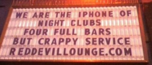 Going to the bar? Go to the iPhone of bars! Going to the bar? Go to the iPhone of bars!