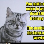LOL Zombie Cats Warning