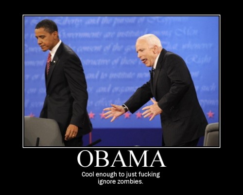 Obama Doesn't Mess With Zombies