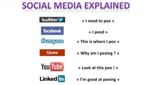 Social Media Explained via Peeing