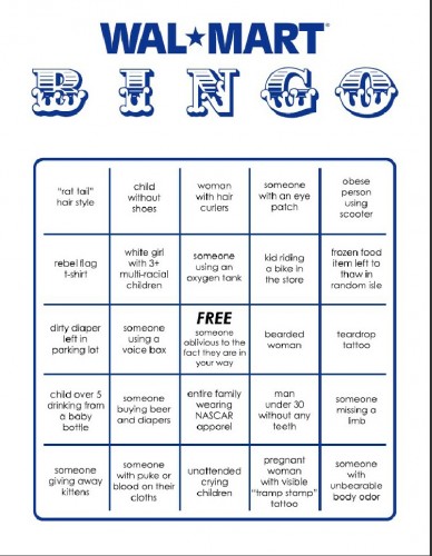 Anyone Want To Play Walmart Bingo?