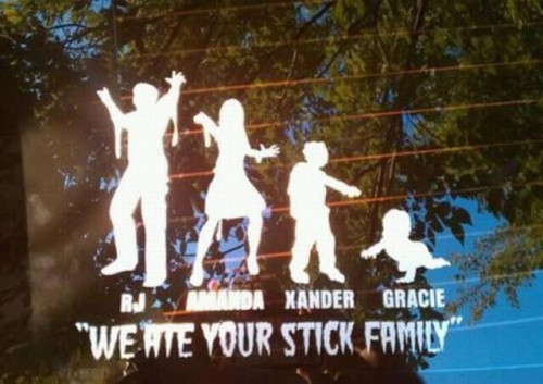 Zombie Family Stickers
