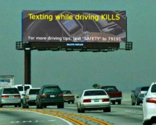 Texting Wile Driving Kills Texting Humor