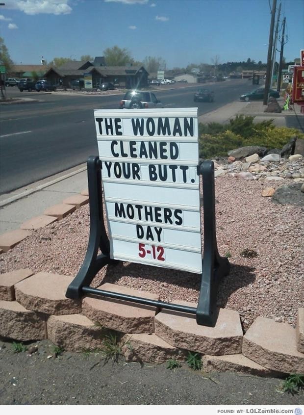 Mother's Day - Cleaned Butt